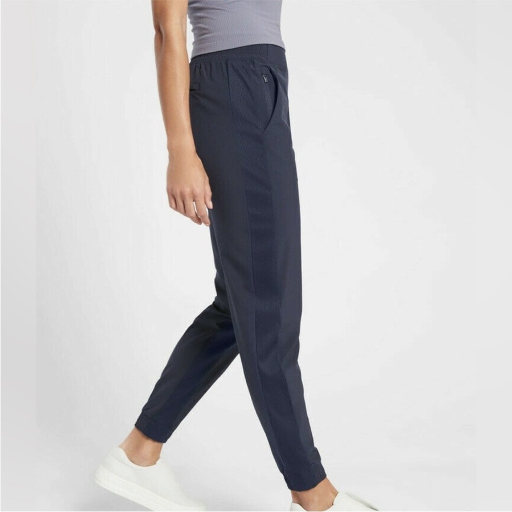Athleta Brooklyn Jogger navy trouser pants. Size 16 - Picture 2 of 6